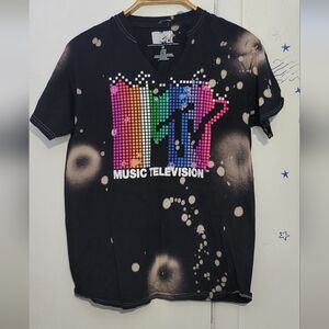 MTV Retro Short Sleeve Shirt Size Medium